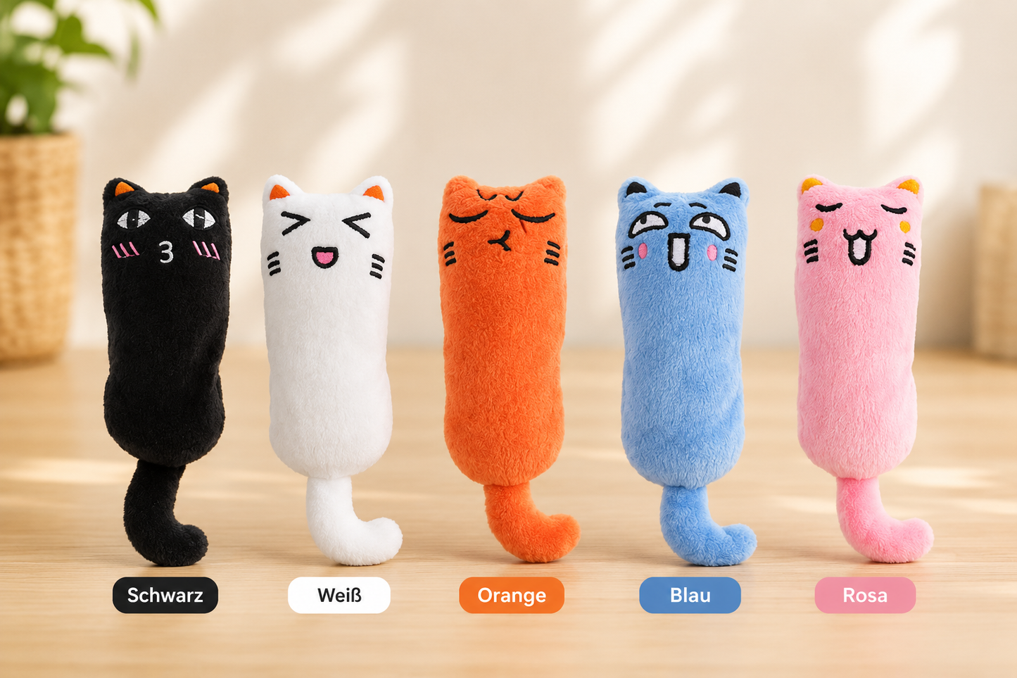 Jouet interactif mignon pour chat avec herbe à chat – À mâcher et à jouer