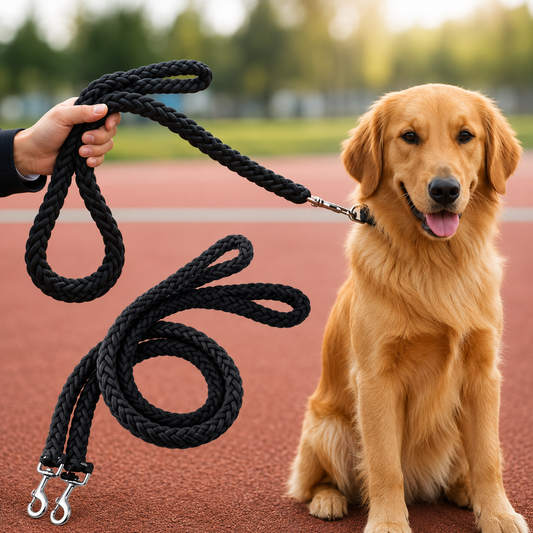 Robust Dog Leash for Training & Walks – Braided and Extra Strong for Large Dogs