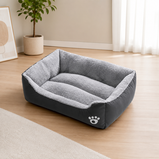 Cozy Dog Bed Black – Soft, Non-Slip & Bite-Resistant Sleeping Bed for Small, Medium & Large Dogs