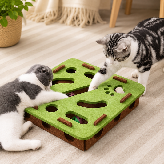 Interactive Felt Cat Puzzle – Playtime & Engagement for Indoor Cats