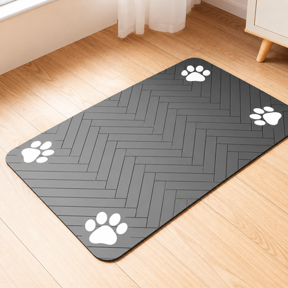 Tapis de gamelle pour chiens et chats – Protection contre l'eau et les éclaboussures de nourriture