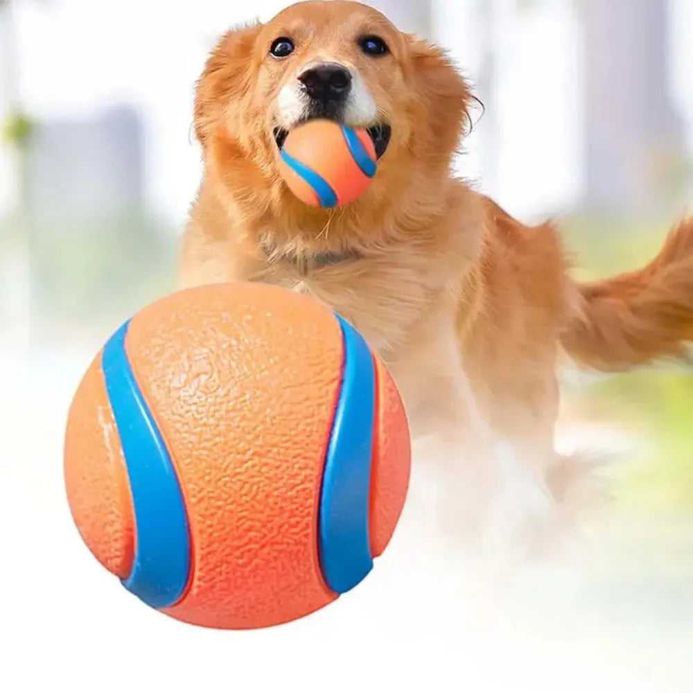 Balle indestructible pour chien – Balle robuste rebondissante et à mâcher pour chiens de petite, moyenne et grande taille