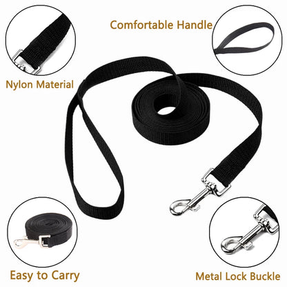 Lange Nylon Hundeleine 10m–20m – Robuste Trainingsleine für kleine & große Hunde