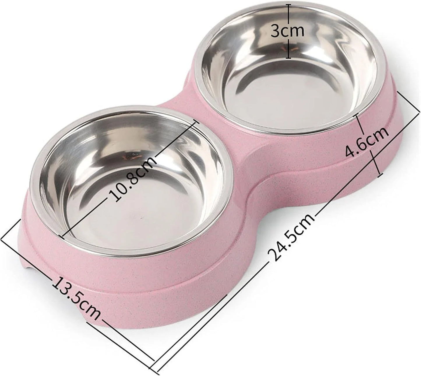 2-in-1 Futternapf für Haustiere – Edelstahl Futter- und Wassernapf für Hunde & Katzen